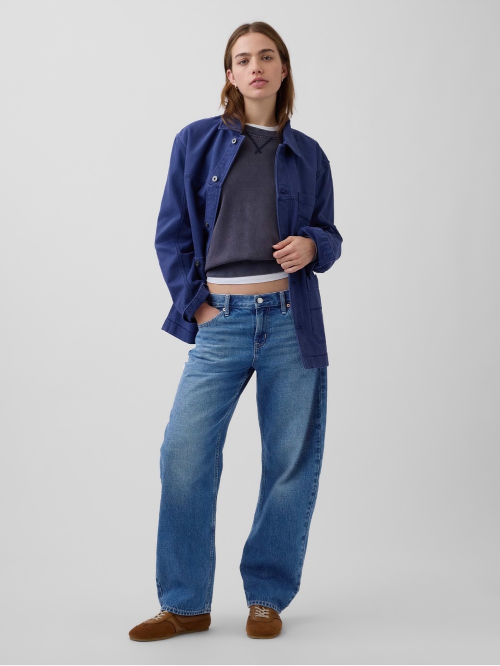 Gap Low Rise Barrel Jeans